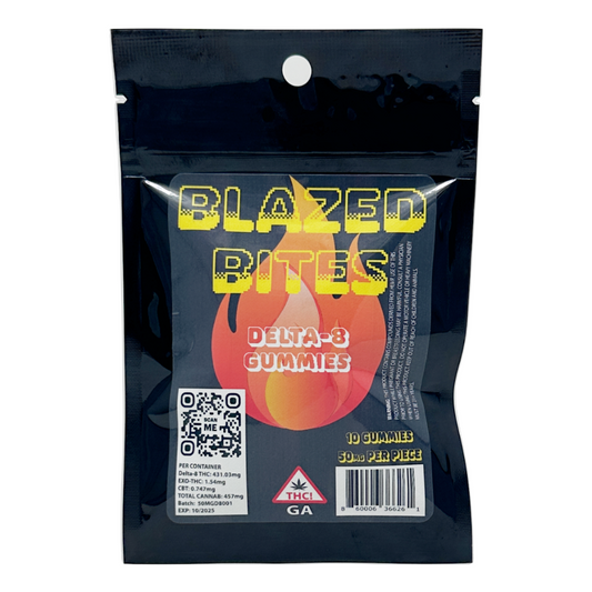 Blazed Bites 50mg Delta-8 Gummy Pack (10ct)